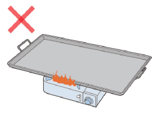 大きな調理器具を使用しない