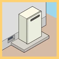 ガス給湯器（RF）（屋外式・据置設置）